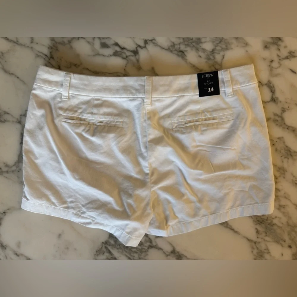 NWT J Crew white shorts size 12 and 14 - Picture 6 of 8